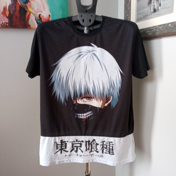 Tokyo Ghoul Ken Kaneki graphic T Shirt - Picture 1 of 7